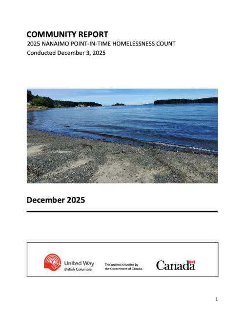 Cover of 2025 Nanaimo Point in Time Count