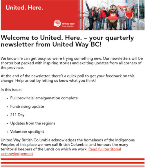 Cover of United. Here. March 2025