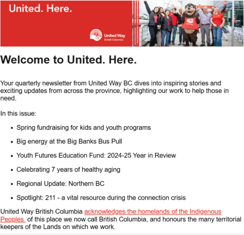 Cover of United. Here. March 2026